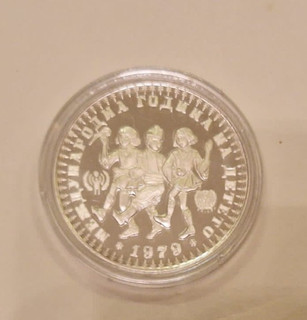 10 Lewa Bulgarien Silber 1979 Jahr des Kindes in Polierter Platte original