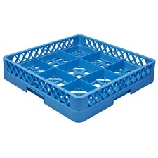 Caterrax 9 Compartment Glass Rack | 500 x 500 x 100mm