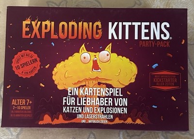 Exploding Kittens Party-Pack Kartenspiel für Bis zu 10 Spieler