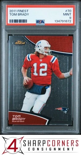 2011 FINEST #70 TOM BRADY PATRIOTS PSA 9