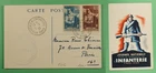 DR WHO 1939 FRANCE FDC MILITARY WWII POSTCARD SEMI POST COMBO R36791