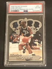 Kobe Bryant 1996-97 Pacific Power Platinum Crown Die Cuts PSA 6 # 1
