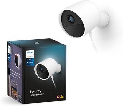 Philips Hue Secure Wired Camera, 1080P, Indoor/Outdoor, Free 24-Hour History