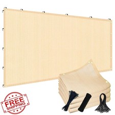 10x30ft 90% Sun Shade Cloth Beige Pergola Canopy Cover