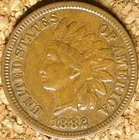 1882  Indian Head Cent - EXTRA FINE,  WELL STRUCK FOR DECADE  (M681)