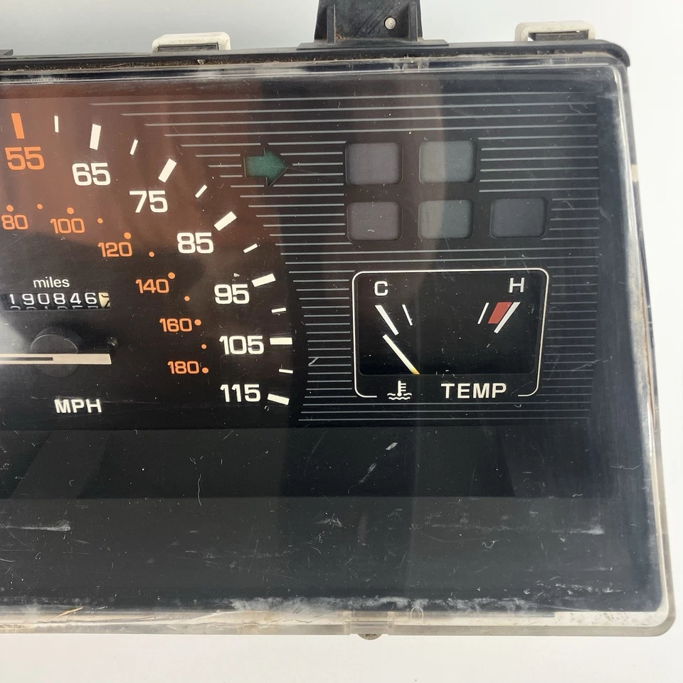 Cuadro de instrumentos velocímetro Dodge Ram D50 88 89 fabricante original 190 k MB562115 cableado cableado Foto 2 de 4