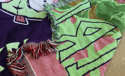 Vtg Northwest Invader Zim Rocket Mode GIR! Nickelodeon Tapestry