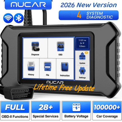 MUCAR CS90 OBD2 Scanner Code Reader 28 Reset Automotive  Engine Diagnostic Tool