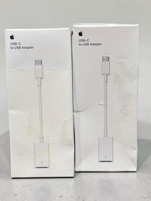 LOT OF 2 Apple USB-C to USB Adapter for Mac A1632 (MJ1M2AM/A)