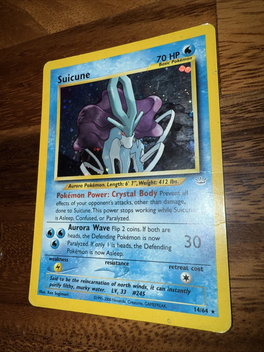 Suicune Pokémon TCG Individual Collectible Card Game Cards for