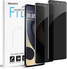 2-Pack Privacy Screen Protector for Moto Edge 2025, Anti-Spy Tempered Glass 9H
