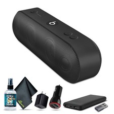 Beats Pill Standard Collection Portable Speaker Black Bundle Accessories