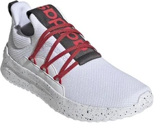 adidas Men's Lite Racer Adapt 5.0 Sneaker, White/Better Scarlet/Grey, 10