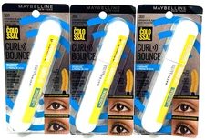 (3) Maybelline Colossal Curl Bounce Mascara Sealed Waterproof 360 Brownish Black