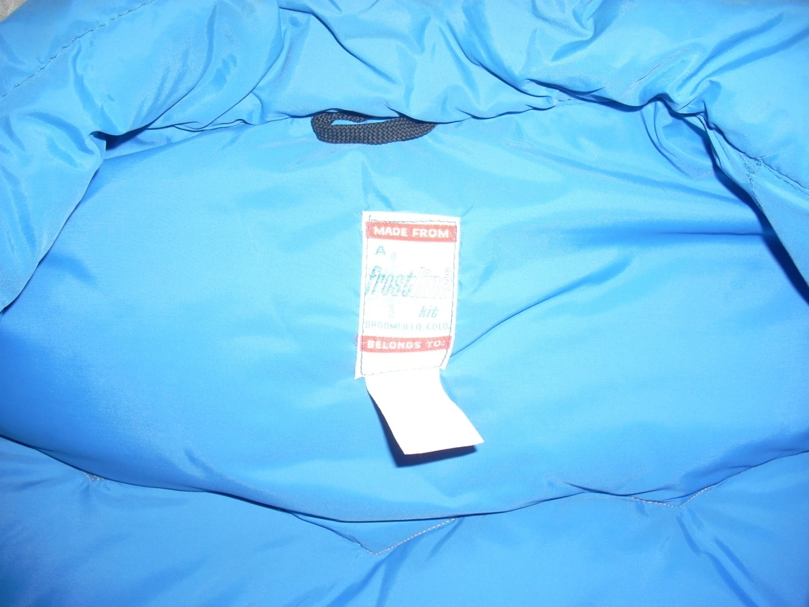 Vintage Blue Frostline Kit Vest Mens Medium Down Insulated Broomfield Col. READ. image 4
