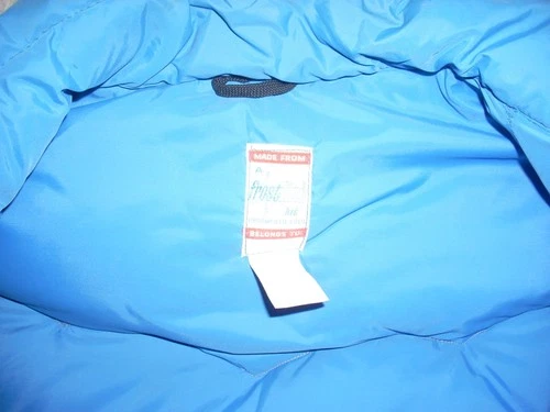 Vintage Blue Frostline Kit Vest Mens Medium Down Insulated Broomfield Col. READ. image 4