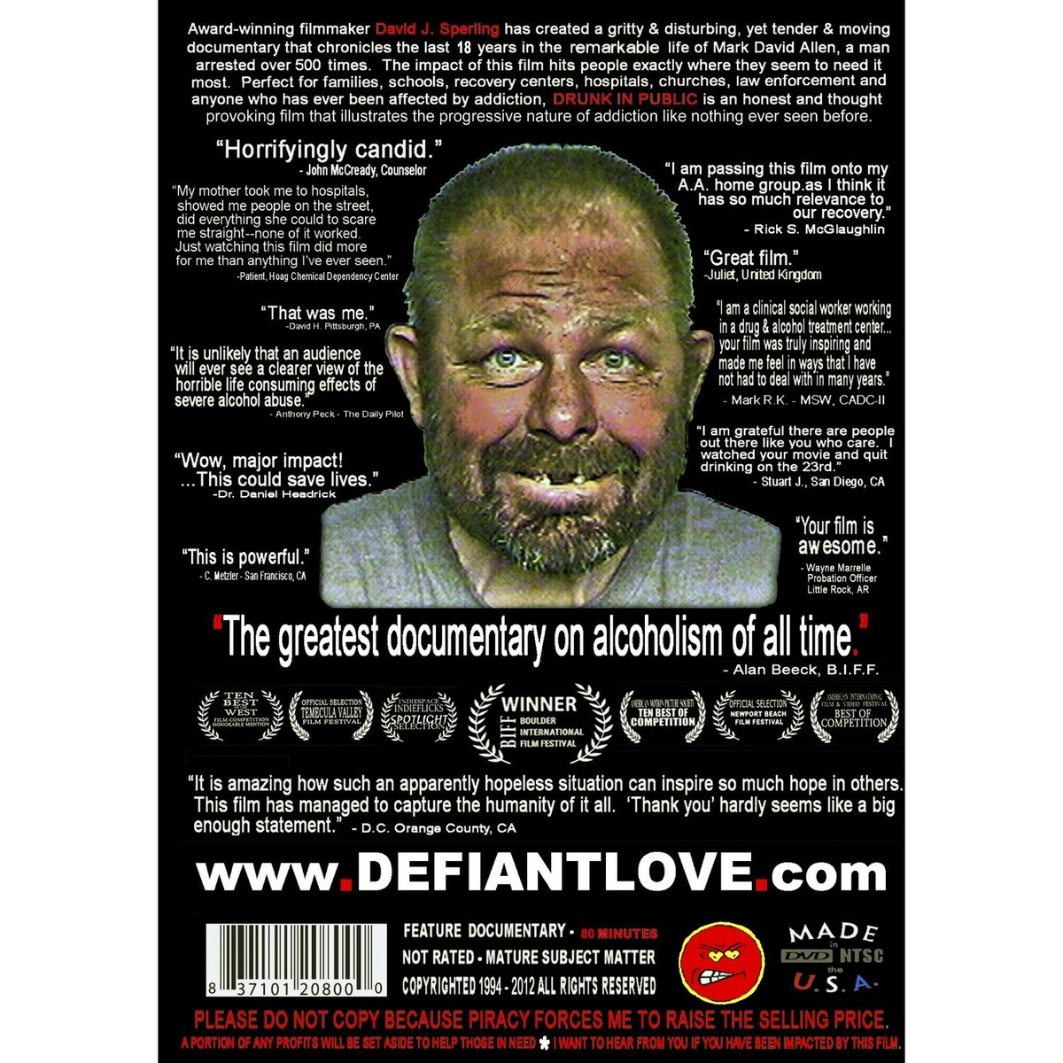 Drunk In Public Documentary DVD - FINAL EDITION - from filmmaker