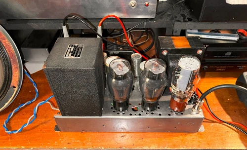 PAIR VINTAGE WILLIAMSON MONOBLOCK TUBE AMPLIFIERS!!! UNITRAN 6U38 OPT!!!! - Picture 3 of 24