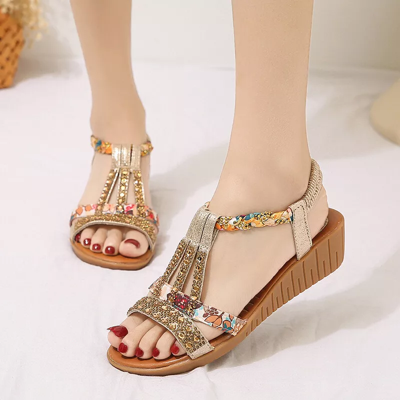 New Design Wedge Heel Sandals Shoes Sandals Women - China Shoe Factory