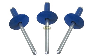 Large Head Chevron Blue Rivets Pop Rivet 50ct 3/16'' Racing Fasteners IMCA USMTS