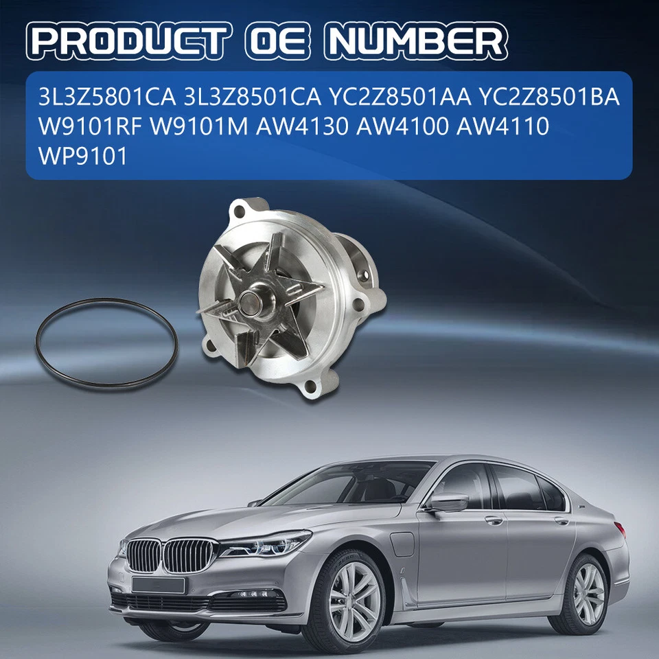 Water Pump For Ford E150 E250 E350 E450 F150 F250 F350 2003-2016 4.6L 5.4L M30 Foto 4 de 4