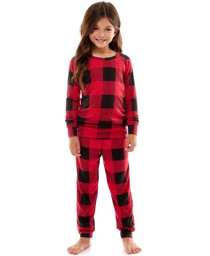 Emerson Road Matching Family Christmas Pajama Set, Buffalo Print, Buffalo Check, - 第 12/12 張圖片