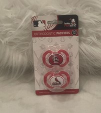 St Louis Cardinals Baby Pacifiers 2 Pack NEW MLB Infant