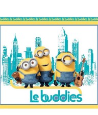 100 COTTON ILLUMINATION'S MINIONS Printed Panel Fabric - "LE BUDDIES" / 45"WIDE