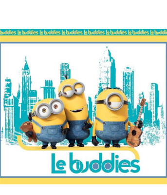 100% COTTON ILLUMINATION'S MINIONS Printed Panel Fabric - ''LE BUDDIES'' / 45''WIDE