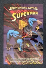 SUPERMAN DC COMICS DEALER PROMOTIONAL POSTER 1995 GREAT IMAGE