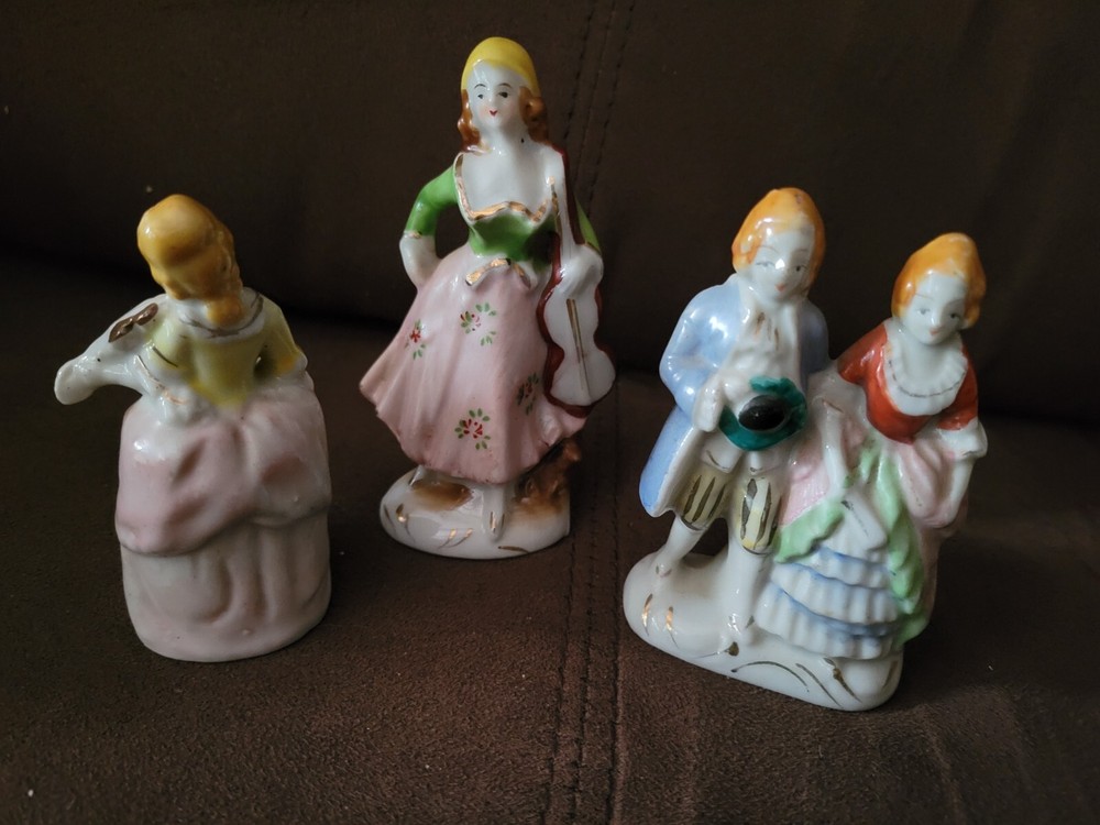 Lot of 3 Porcelain Figurines Occupied Japan