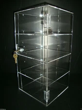 DS-Acrylic Countertop Display 8" x 8" x 16" Locking Security Showcase CUPCAKE