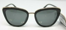 NWT Foster Grant TRUPOLAR  WOMENS Black/Gold Cat Eye Sunglasses 44100FGX001 POL