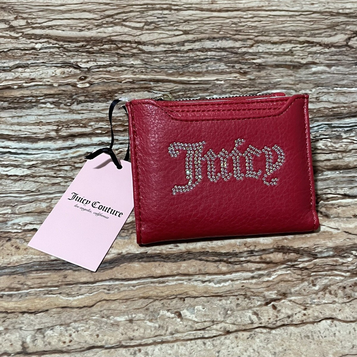 Juicy Couture Wallet Red Small Cardholder Snap Handbag