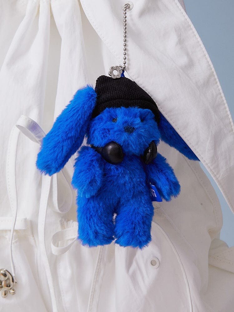 New* NewJeans x Coller Furry Bunny Plush Keyring Tide Blue | eBay