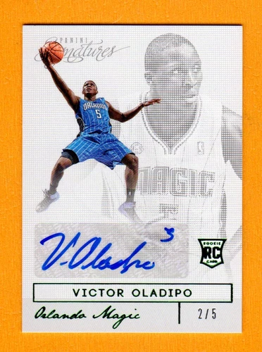 VICTOR OLADIPO 2013-14 PANINI SIGNATURES AUTOGRAPH AUTO ROOKIE RC SP # / 5 MAGIC