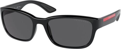 Prada Linea Rossa PS 05VS 1AB02G 57mm Black/Dark Gray Polarized Sunglasses - Afbeelding 1 van 2