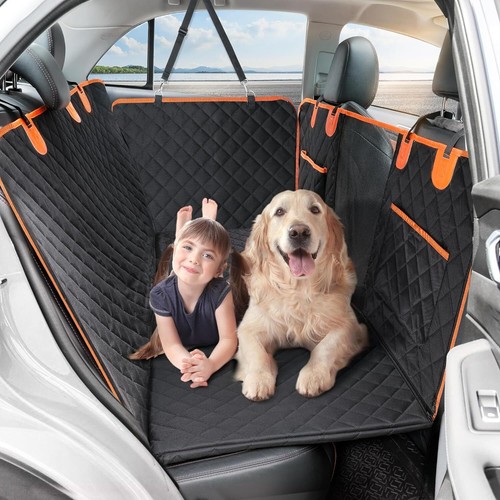 Tappetino protezione amaca coprisedile posteriore impermeabile per cani animali domestici per camion full size SUV - Foto 7 di 37