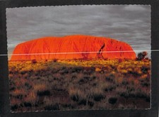 B5593 Australia NT Uluru Ayers Rock Sunset pu1999 postcard