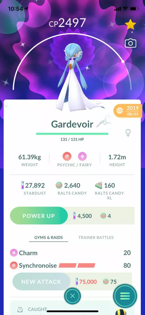 SHINY ✨ GARDEVOIR!!! ✨ - PKMN GO!!! - NOT REGISTERED!