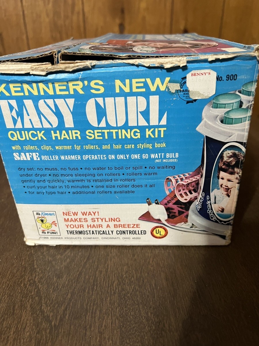 Vintage Kenner Easy Curl Hair Setter Kit 900 Working w Box Rollers 1968+ Kenner Easy Curl 1968 Roller Setting Set Toy Works No.900  main image 4