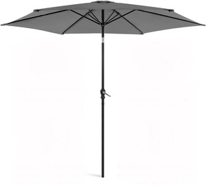 Patio Umbrella Offset 11 Ft Hanging Umbrella Market Beach Steel Tilt With Crank Ebay