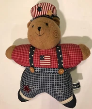 Kohl’s American Flag Bear Plush 19 In.Tall /
