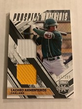 2019 Elite Extra Edition Dual Prospect Materials Black #19 Lazaro Armenteros/399