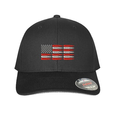USA Flag Freedom Flexfit Hat 2nd Amendment Flag Defend the Second Patriotic Cap