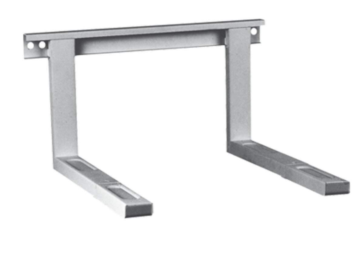 Staffe Microonde Parete Argento | Carico 30kg | Acciaio Inox Telescopico