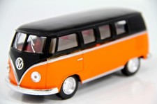 New 5" Kinsmart 1962 VW Volkswagen Classical Bus Diecast Model Toy 1:32- Orange