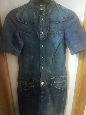True Religion Western Distressed Jeans Denim Dress Size 2 | eBay True Religion Western Distressed Jeans Denim Dress Size 2 | eBay