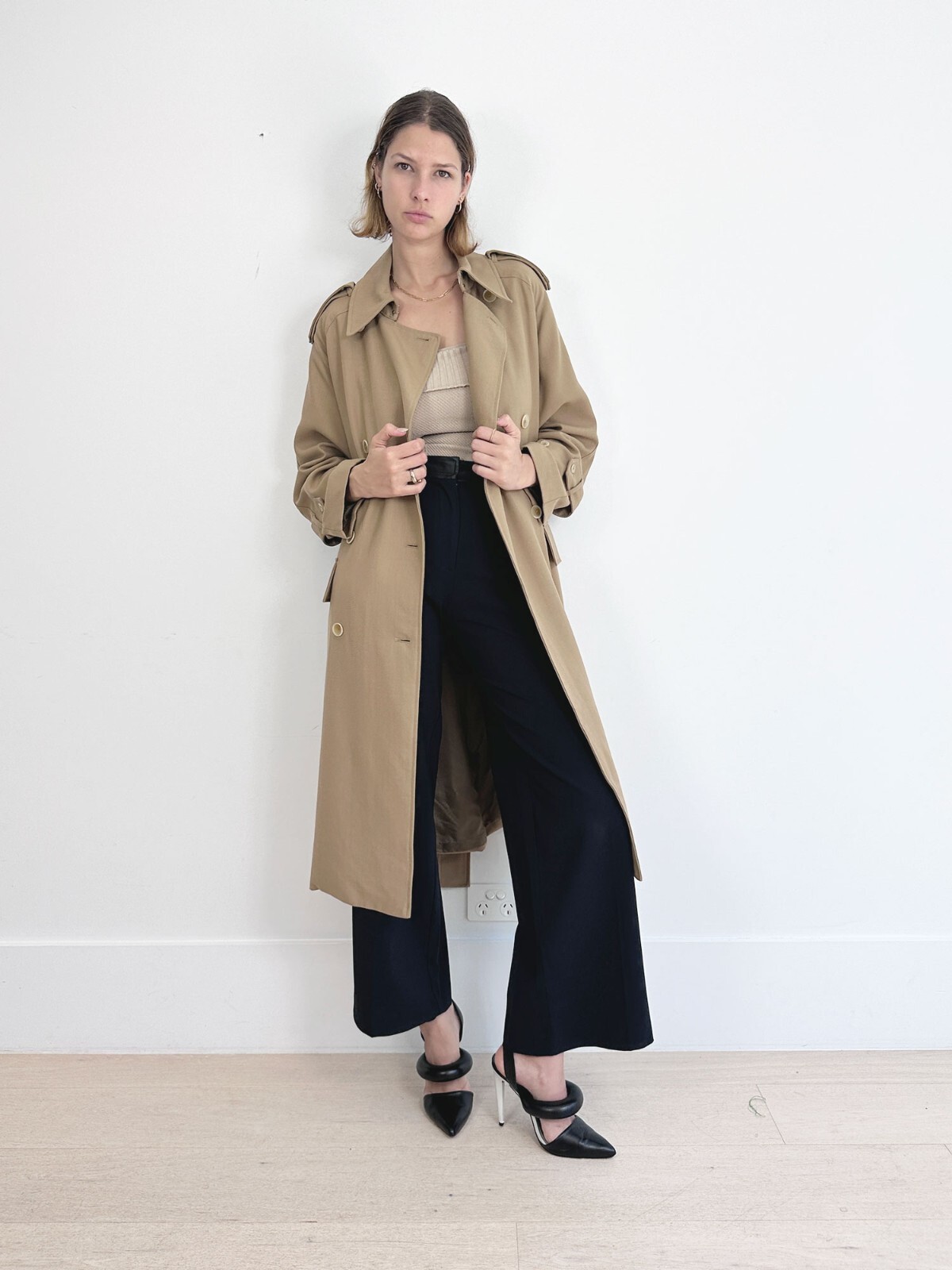 Oroton Gaberdine Twill Weave Trench image 7