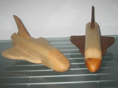 Space Shuttle Space- Shuttle Flugzeug Rakete Raumschiff HANDARBEIT Holz